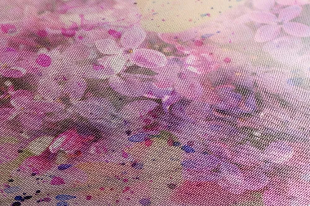 Stampa su tela – Ramo fiorito rosa