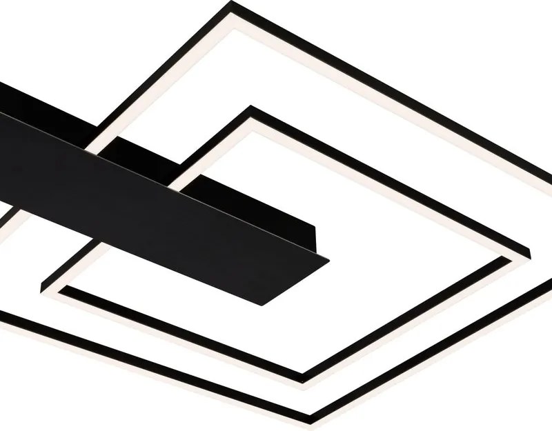 Plafoniera LED Nico nero IP20, 3000 lumen