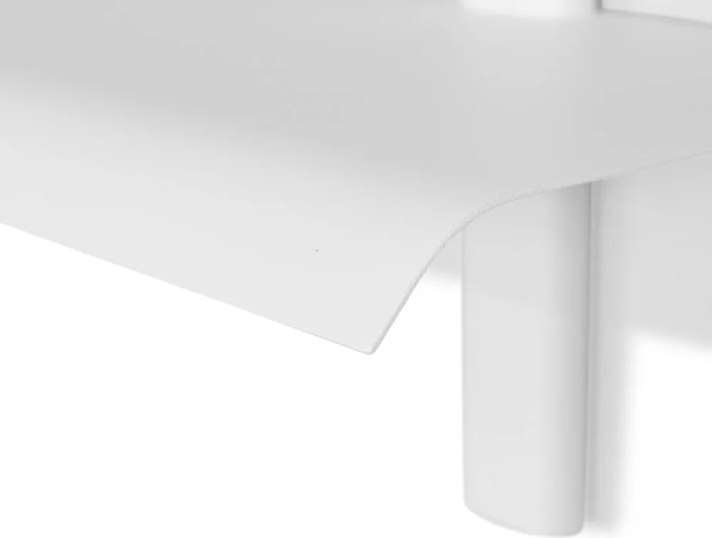 Mensola bianca in metallo con ripiani multipli 60 cm Hola – Spinder Design