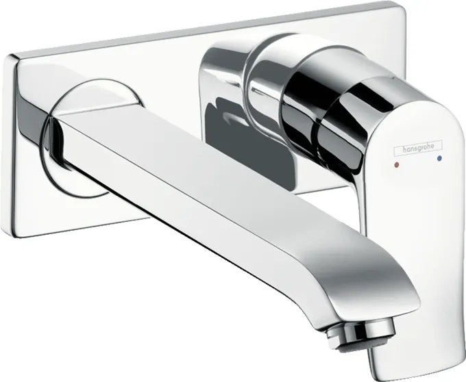 Parte Esterna Miscelatore Lavabo a Parete 225 Mm senza parte incasso Cromo Hansgrohe Metris 31086000