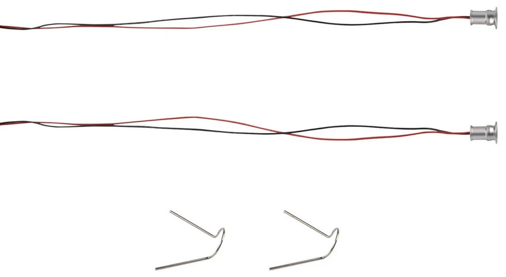 Kit 2 Faretti Segnapasso LED 1W - IP44 Colore Bianco Caldo 3.000K