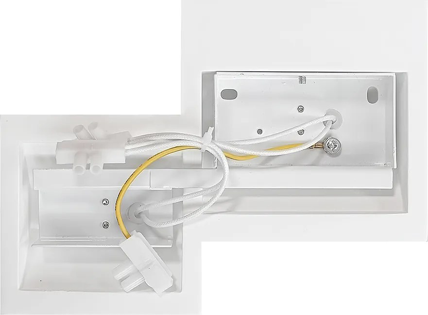 Applique da Parete 2xG9 PARALLEL 2 in Gesso Pitturabile