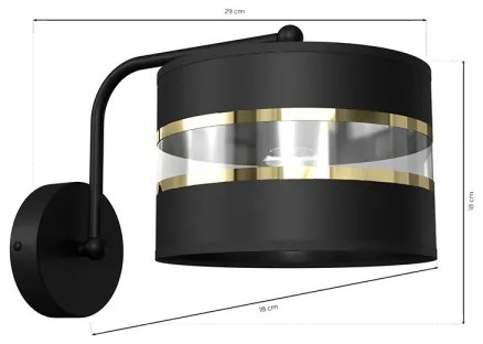Lampada flessibile ULTIMO 1xE27/60W/230V nero