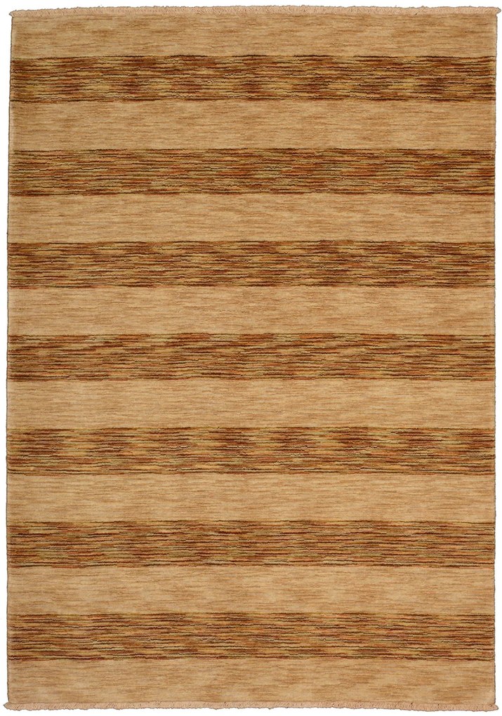 Loribaft Tappeto 200x140 Beige (Indian) Annodato A Mano