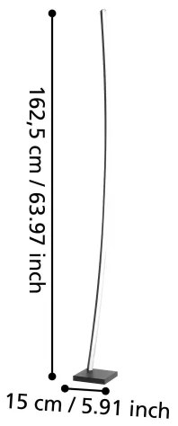Eglo 99715 - Lampada da terra a LED PICACHA LED/25,7W/230V
