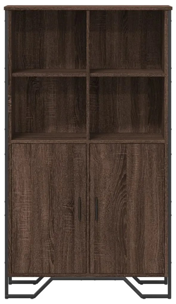 Credenza rovere marrone 79,5x35,5x137,5 cm in legno multistrato