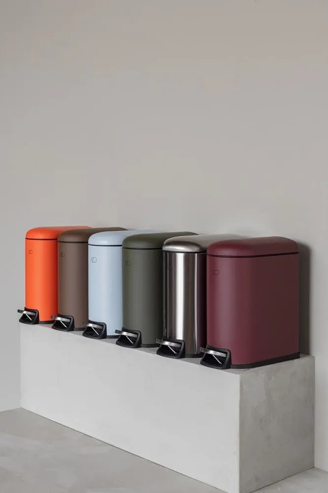 Cestino per la spazzatura verde scuro in metallo con pedale 5 l Mini Walther – Mette Ditmer Denmark