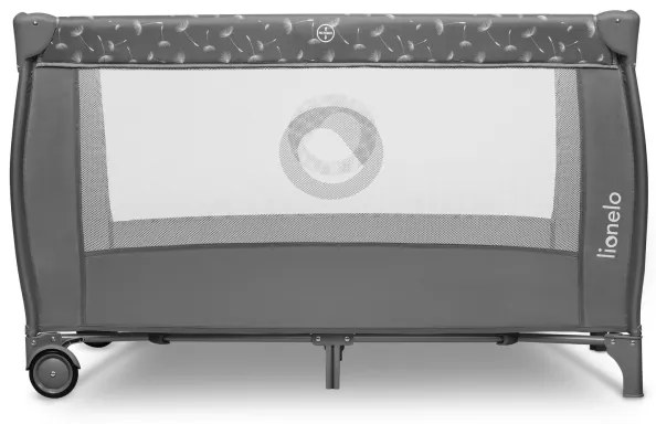 Lionelo - Lettino da viaggio STEFI PLUS Grigio/Bianco