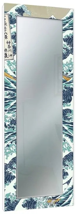 Specchio rettangolare in legno multicolore 52 x 152 cm