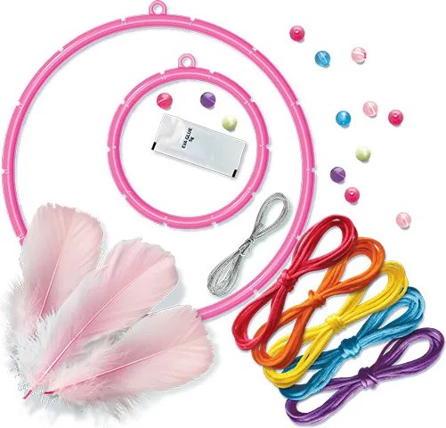 Set creativo - creazione di un acchiappasogni (dream catcher making kit)