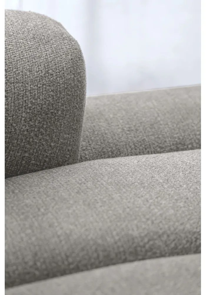 Divano angolare grigio chiaro (con penisola a destra/con chaise lounge) Shell – Miuform