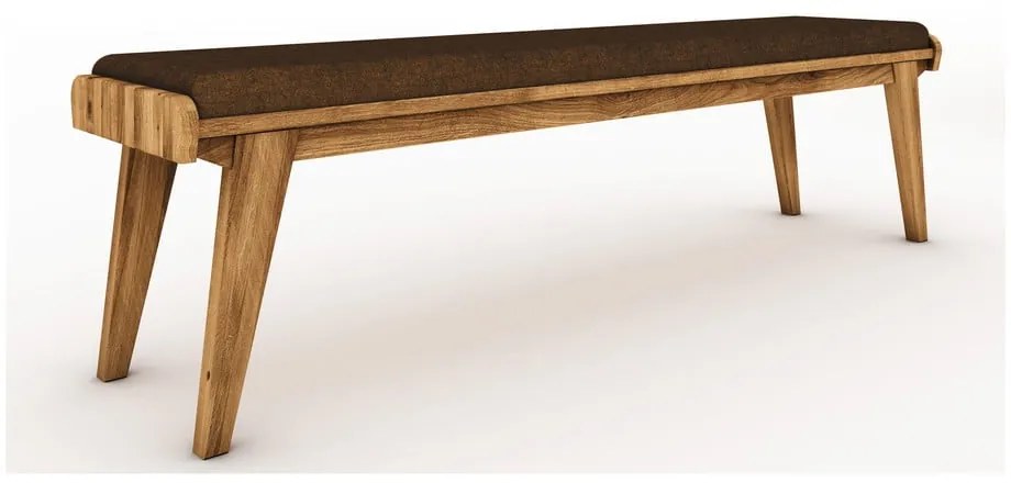 Panchina in rovere con seduta arancione Retro - The Beds