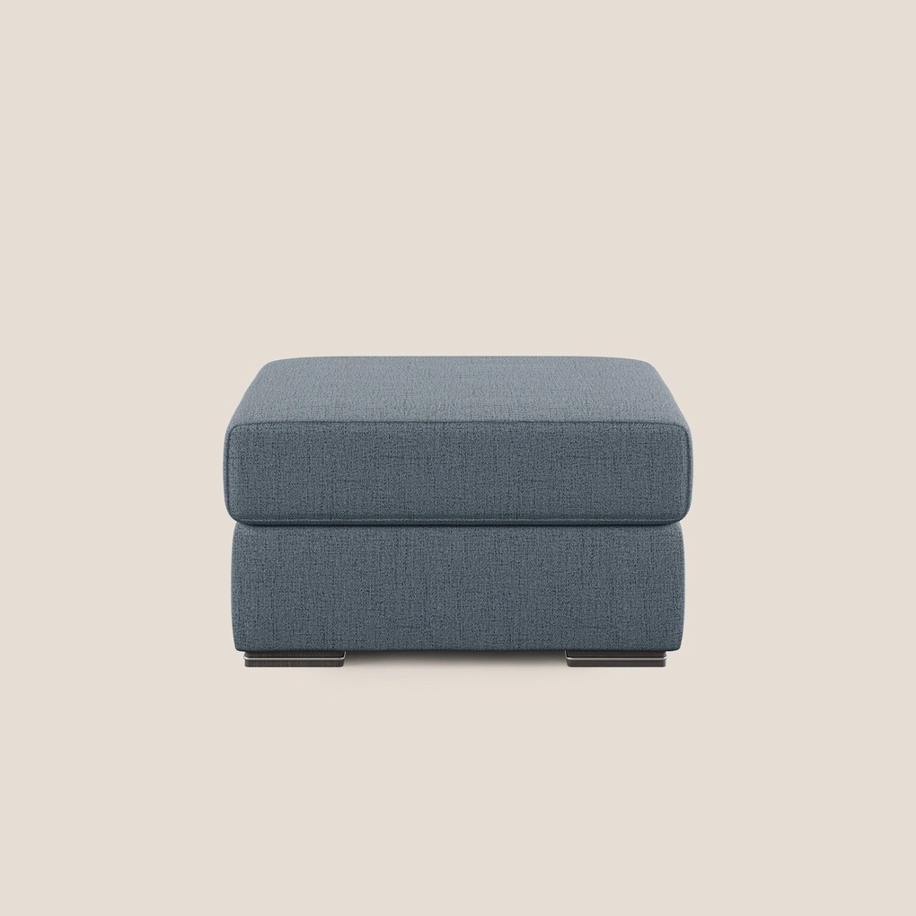 Sun pouf apribile contenitore in tessuto impermeabile fiammato T03 blu