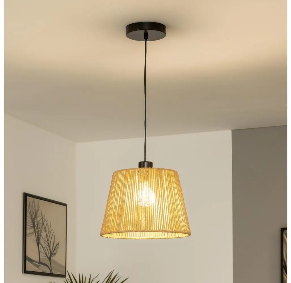 Brilagi - Lampada a sospensione LED su cavo CERIA BOHO 1xE27/40W/230V Ø 28 cm marrone
