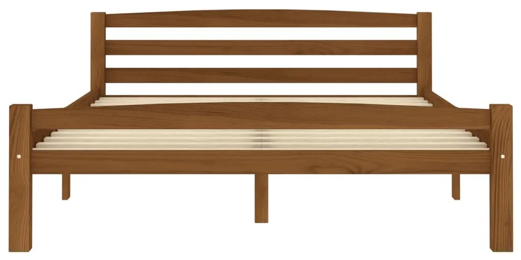 Giroletto Marrone Miele in Legno Massello di Pino 140x200 cm