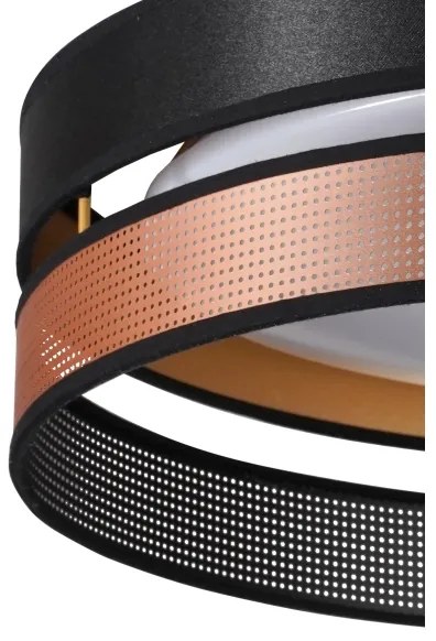 Duolla-Plafoniera LED ROLLER DUO SHINY LED/24W/230V diametro 45 cm nero/rame