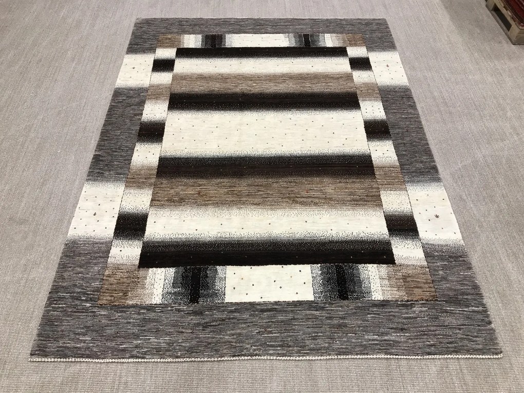 Loribaft Tappeto 280 x 210 Grigio (Iran) Annodato A Mano