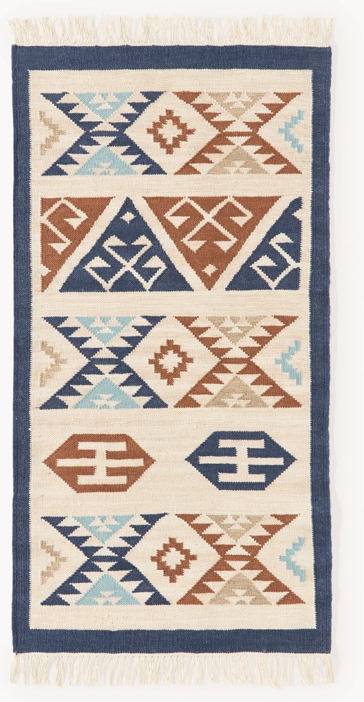 Tappeto kilim in lana tessuto a mano Anisa