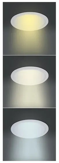 Solight WD146 - Faretto LED da incasso 6W/230V 3000/4000/6000K, diam. 12 cm, bianco