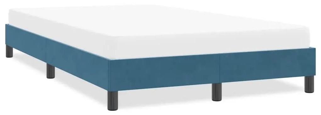 Giroletto Senza Materasso Blu Scuro 120x220 Cm İn Velluto /
