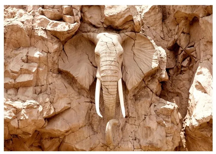 Fotomurale  Stone Elephant (South Africa)  Colore Marrone, Dimensioni e Misure 100x70