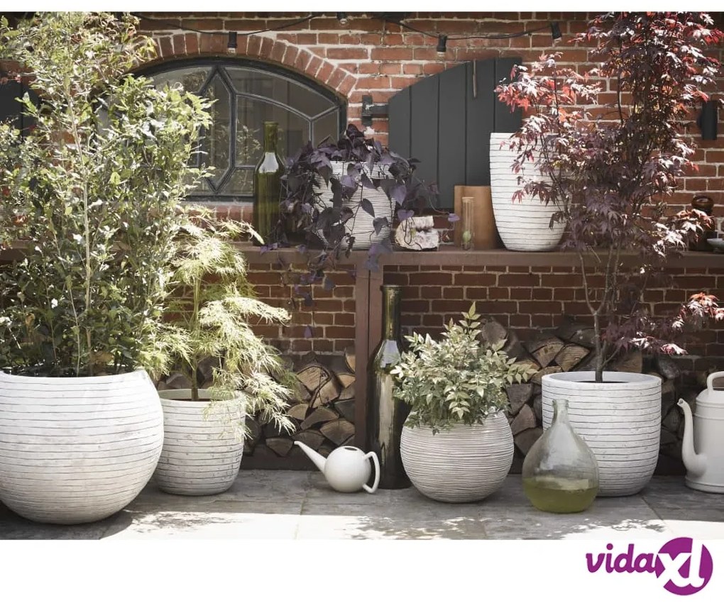 Capi Vaso Nature Row Elegante Basso 36x47 cm Avorio KRWI782