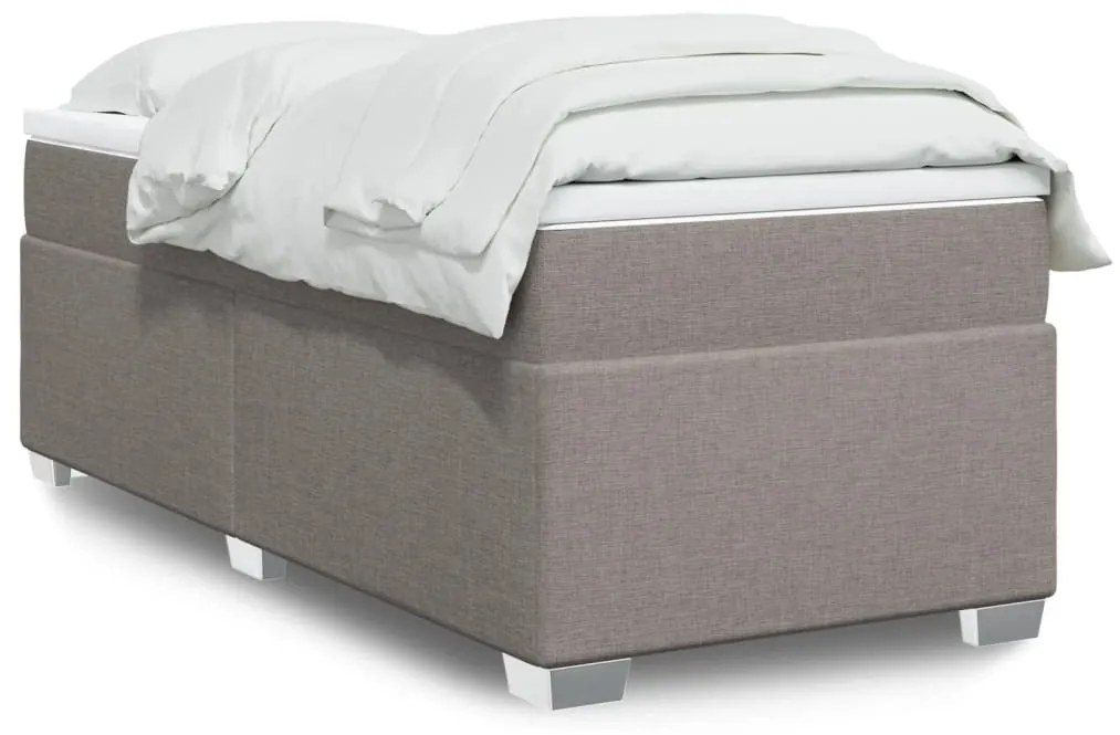 Giroletto A Molle Con Materasso Tortora 90x190 Cm İn Tessuto /