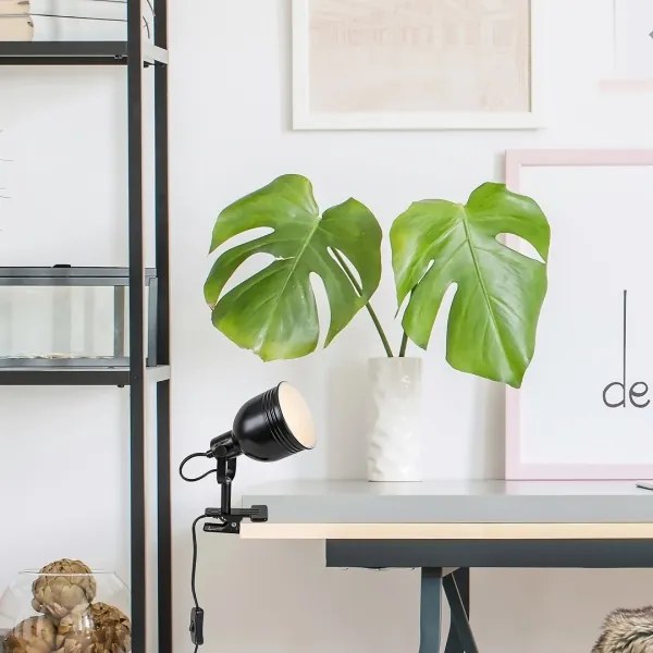 Rabalux 3092 - Faretto con clip 1xE14/25W/230V nero