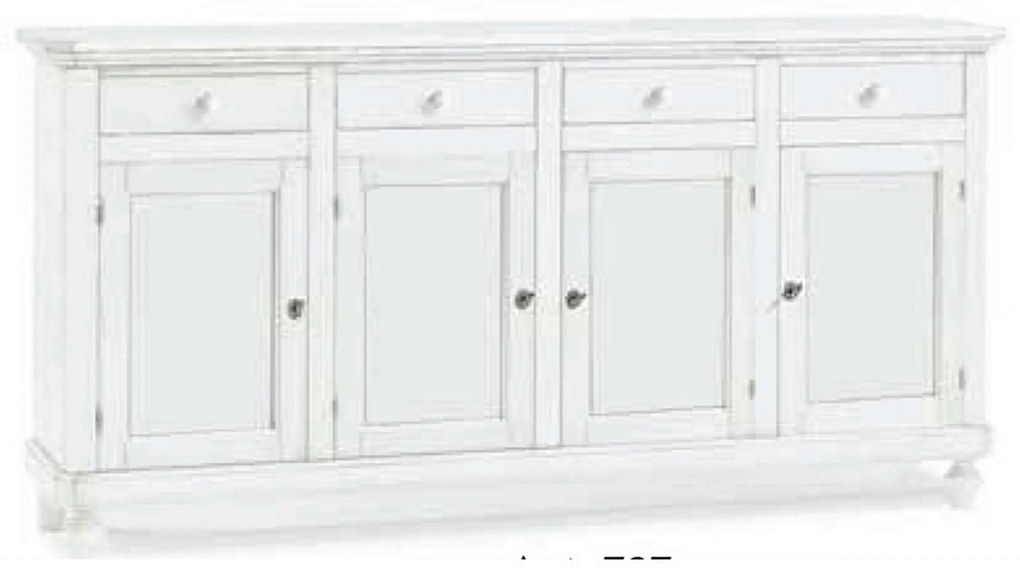 CHRISTOPHER - credenza in legno cm 196 x 43 x 98 h