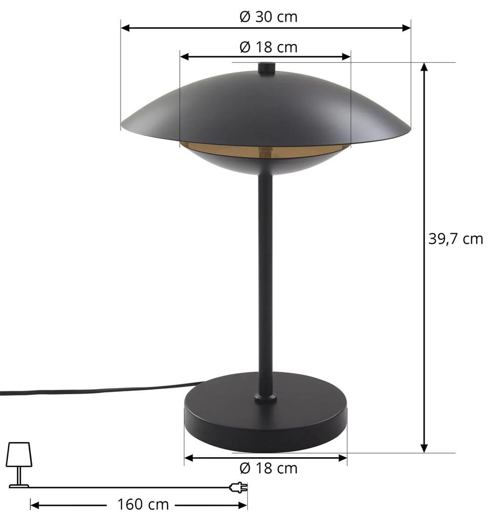 Lindby Tiama LED da tavolo metallo nero oro