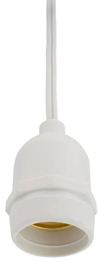 Catenaria da 5m con 5 Portalampada E27 Bianco