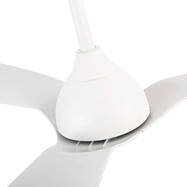 Ventilatore da soffitto Ø132 cm IP44 bianco con telecomando