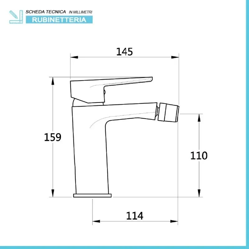 Kit miscelatori lavabo bidet e doccia incasso cromati Erika piletta inclusa