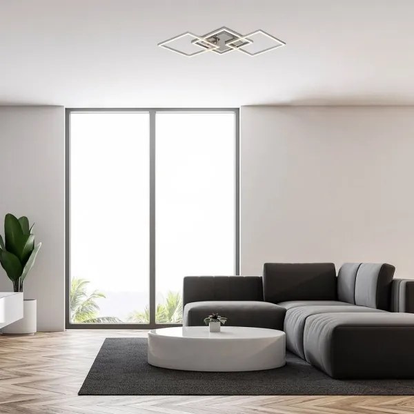 Rabalux 3200 - Lampadario a plafone LED SIGURD LED/43W/230V cromo lucido