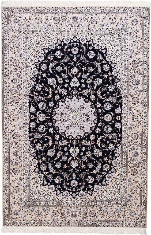Nain Tappeto 210x310 Beige (Iran) Annodato A Mano