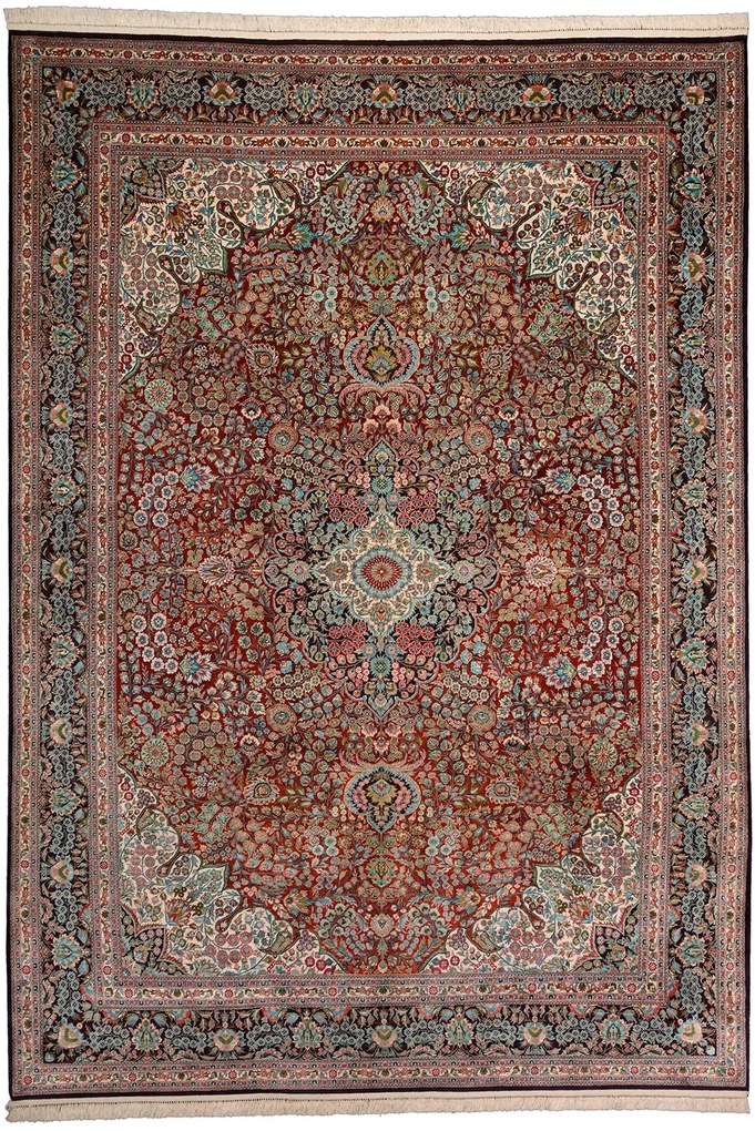 Hereke Tappeto orientale 220x310 Rosa (Cina) Annodato A Mano