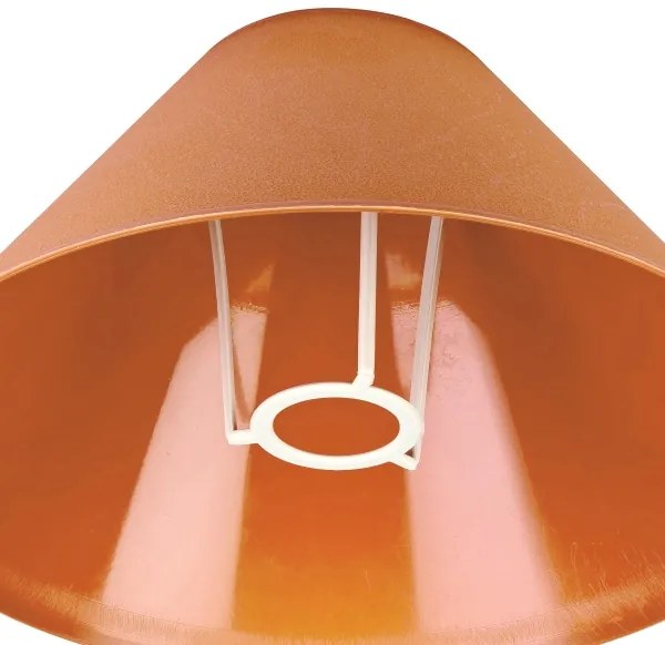 Paralume di ricambio per lampada da tavolo E14 21x11 cm arancione