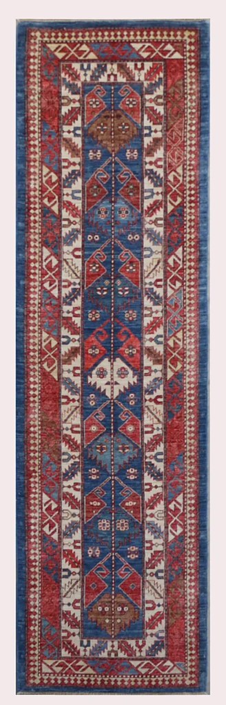 Kazak Tappeto orientale 80 x 300 (Pakistan) Annodato A Mano