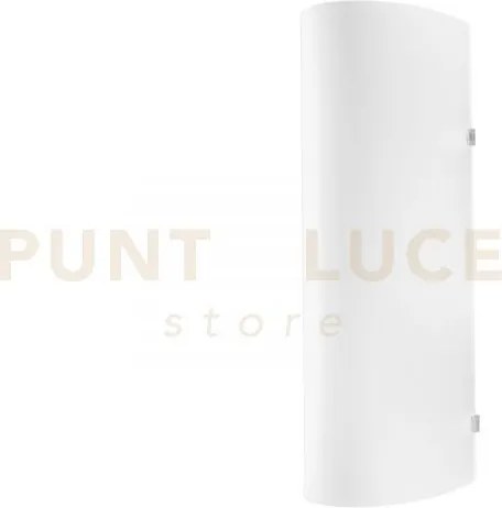 Applique a parete amy bianca 1 luce attacco e27 10x26cm in vetro sa...
