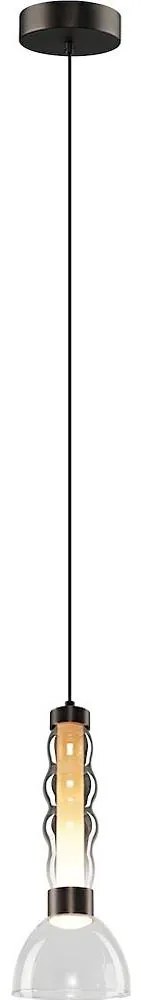 Lampadario LED a sospensione con filo LUCCO LED/13W/230V diametro 15 cm fumé