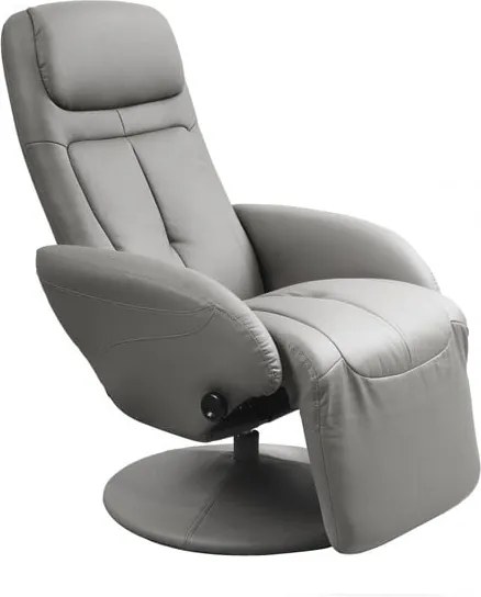 Poltrona reclinabile imbottita Optima grey - H 84-101 cm