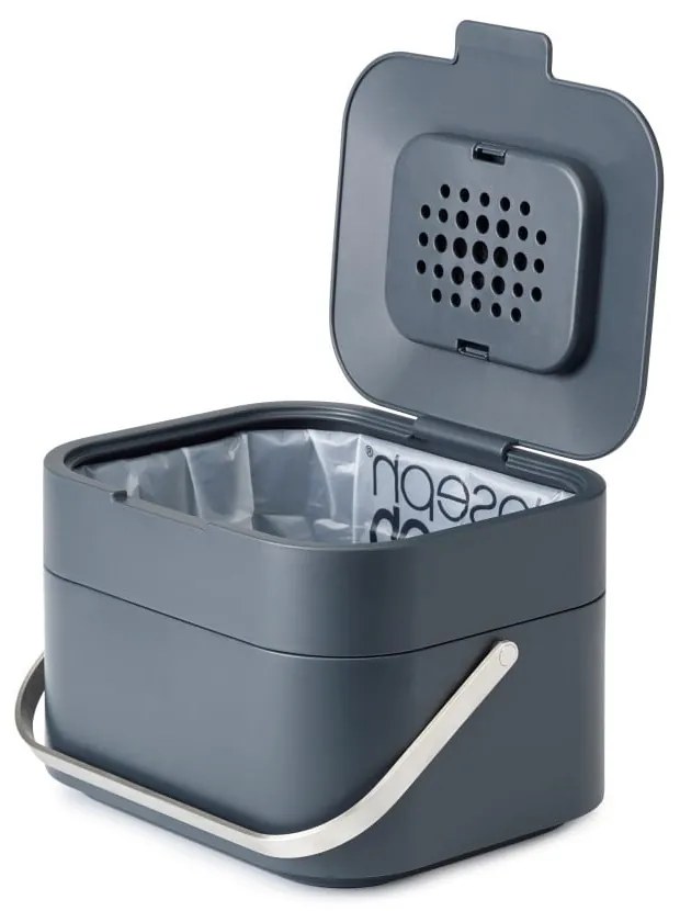 Contenitore grigio per rifiuti compostabili 4 l Intelligent Waste - Joseph Joseph