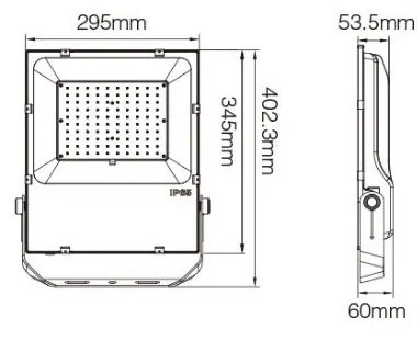 Faro LED 100W RGB+CCT  IP65, Dimmerabile - RF 2,4 GHz Colore RGB+CCT