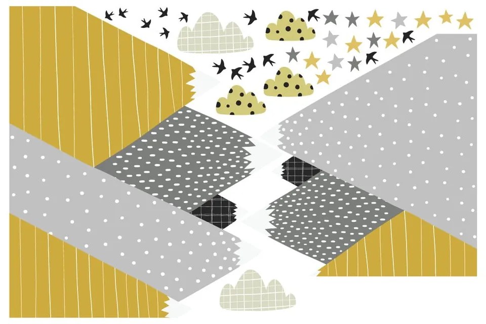 Adesivo murale Bambino gigante Adesivo montagne scandinave Henrika - Ambiance