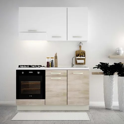 Cucina completa 150cm Uragano, perfetta per arredare un appartamento, B&amp;B o un Hotel