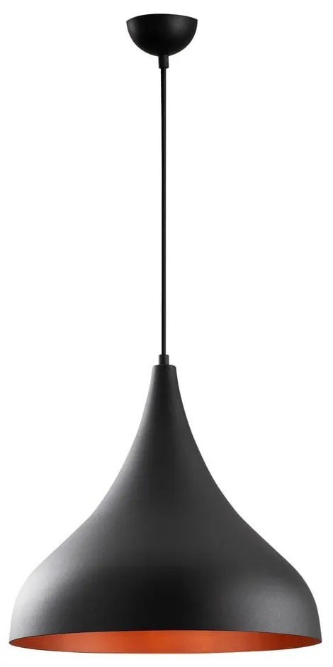 Lampadario nero con paralume in metallo ø 41 cm Sağlam – Opviq lights