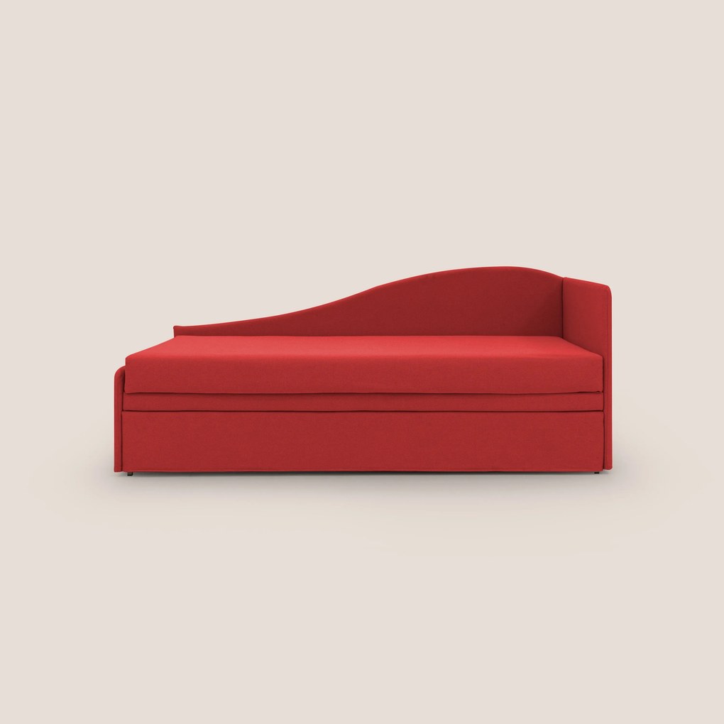 Nolo Divano duplex con doppio letto in tessuto simil cotone impermeabile T13 rosso