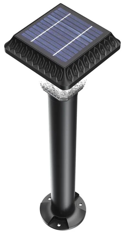 Paletto Solare da Giardino 60 cm, IP65 300 lumen, con Telecomando Colore Bianco Naturale 4.000K