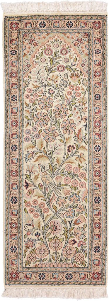 Cashmere Silk Tappeto orientale 120 x 50 (Indian) Annodato A Mano