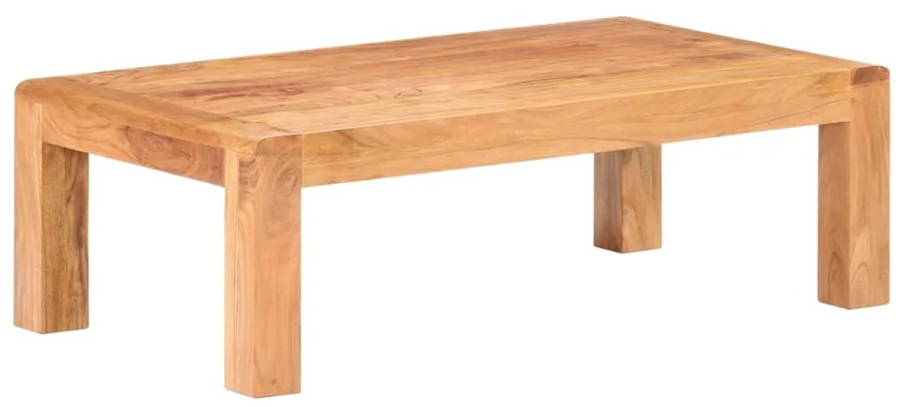 Tavolino Da Salotto 110x60x35 Cm Massello Acacia Finitura Ambra /